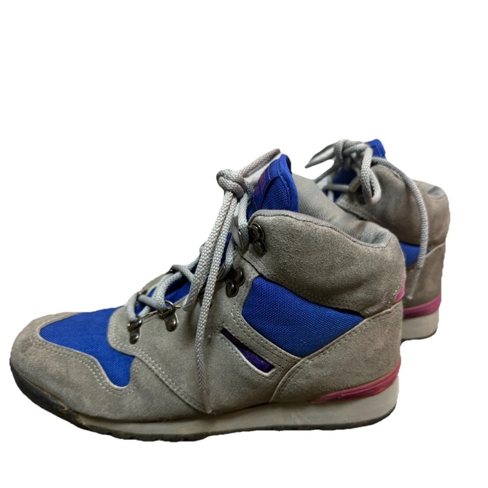 Vintage Merrell Quest Hiking Boot Shoes Women’s 7 Grey Blue Air Cushioned Hiking - Picture 4 of 6